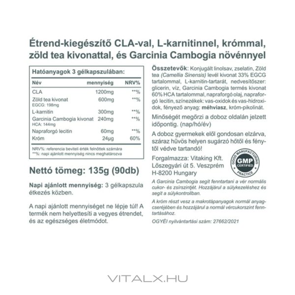 Fat Burner (90 gélkapszula) - Image 2