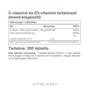 C-D-vitamin 200 adag